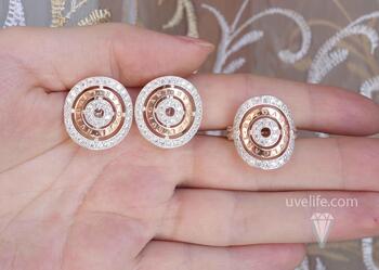 Набор бренд Bvlgari с позолотой. Фото